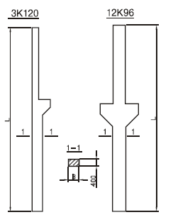 Колонны железобетонные для одноэтажных промышленных зданий